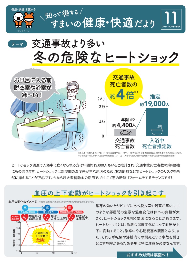 すまいの健康・快適だより　11月 TGネクストのブログ 写真1