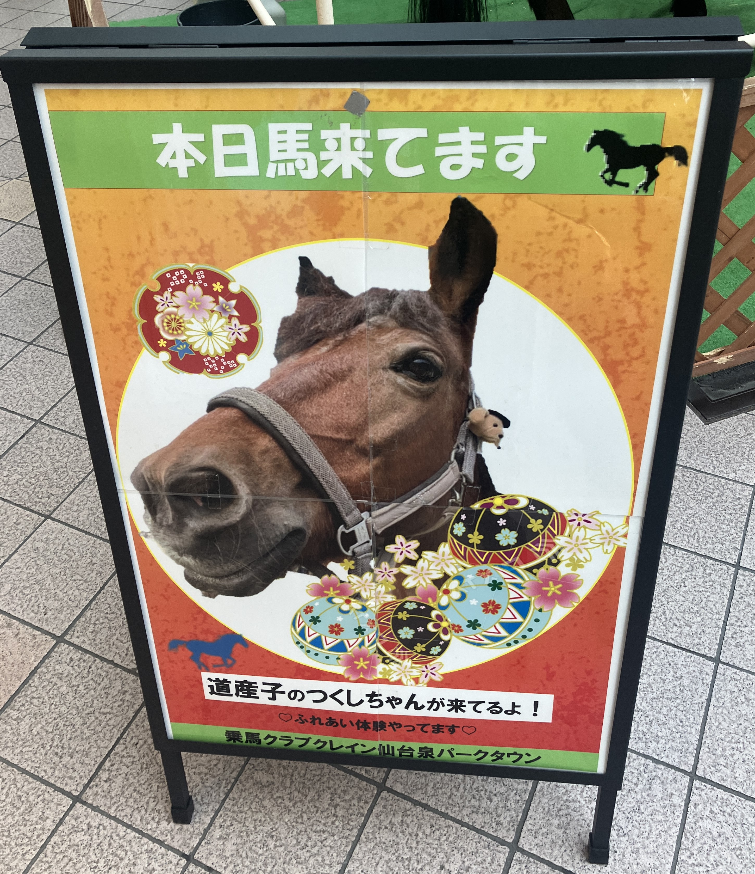 仙台 一番町に馬が・・🐴・・　 AKBT 土崎港店のブログ 写真1