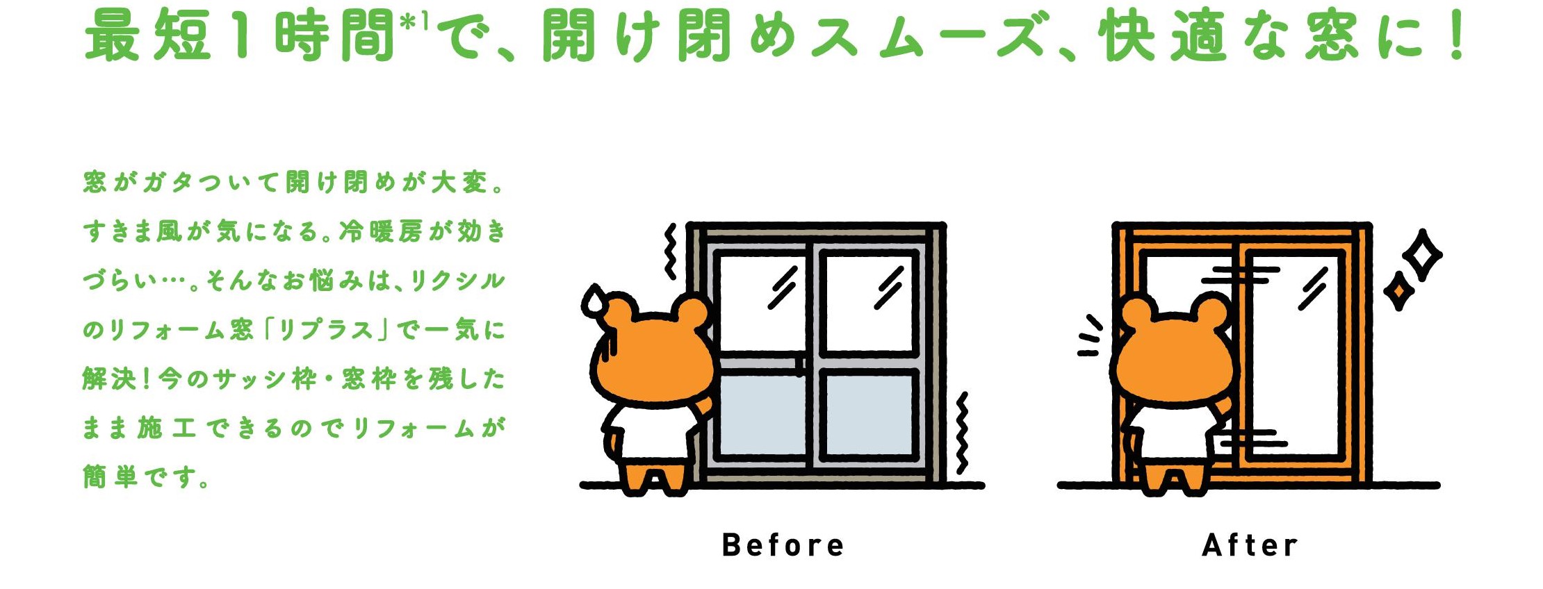 断熱効果で冷房の効き目UP‼　LIXILの窓リフォーム「インプラス」と「リプラス」の違いとは？ スミック 渋川店のブログ 写真2