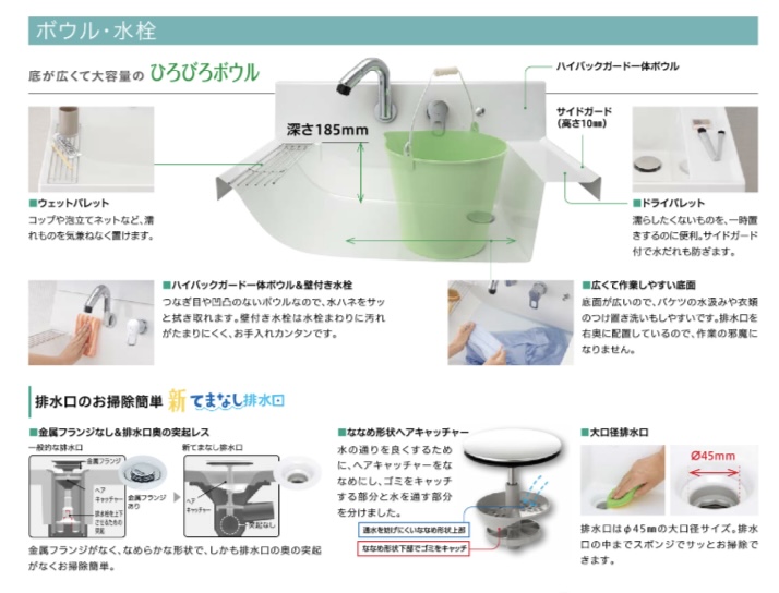 エクセルのPiara｜洗面化粧台｜リフォームの施工事例詳細写真1