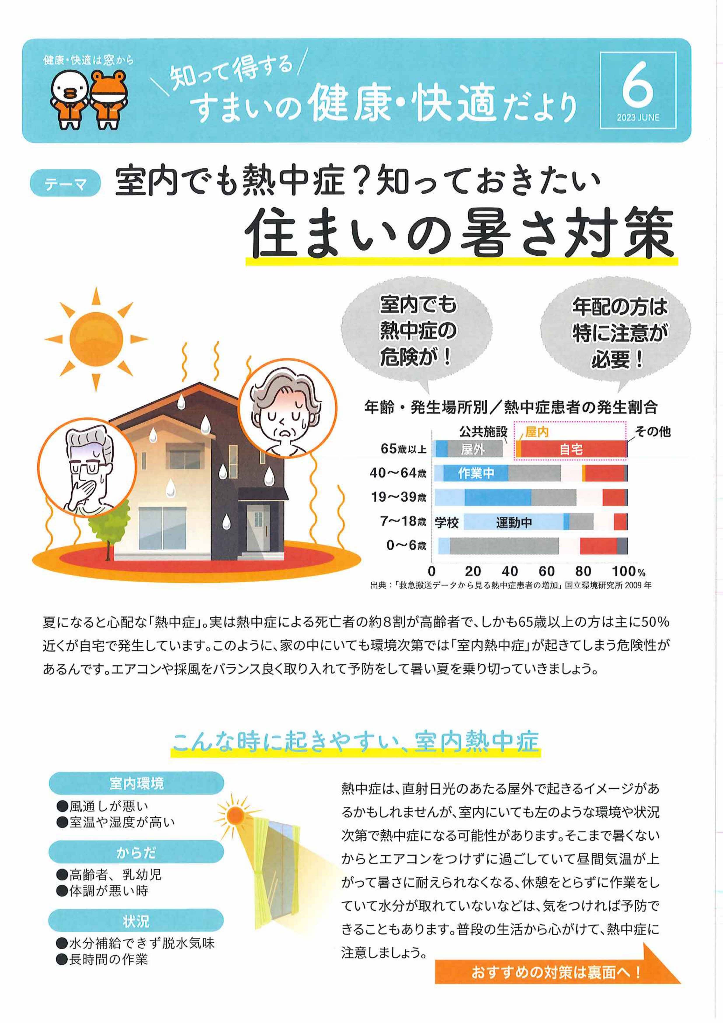 すまいの健康・快適だより６月号ができました！ 三喜のブログ 写真1