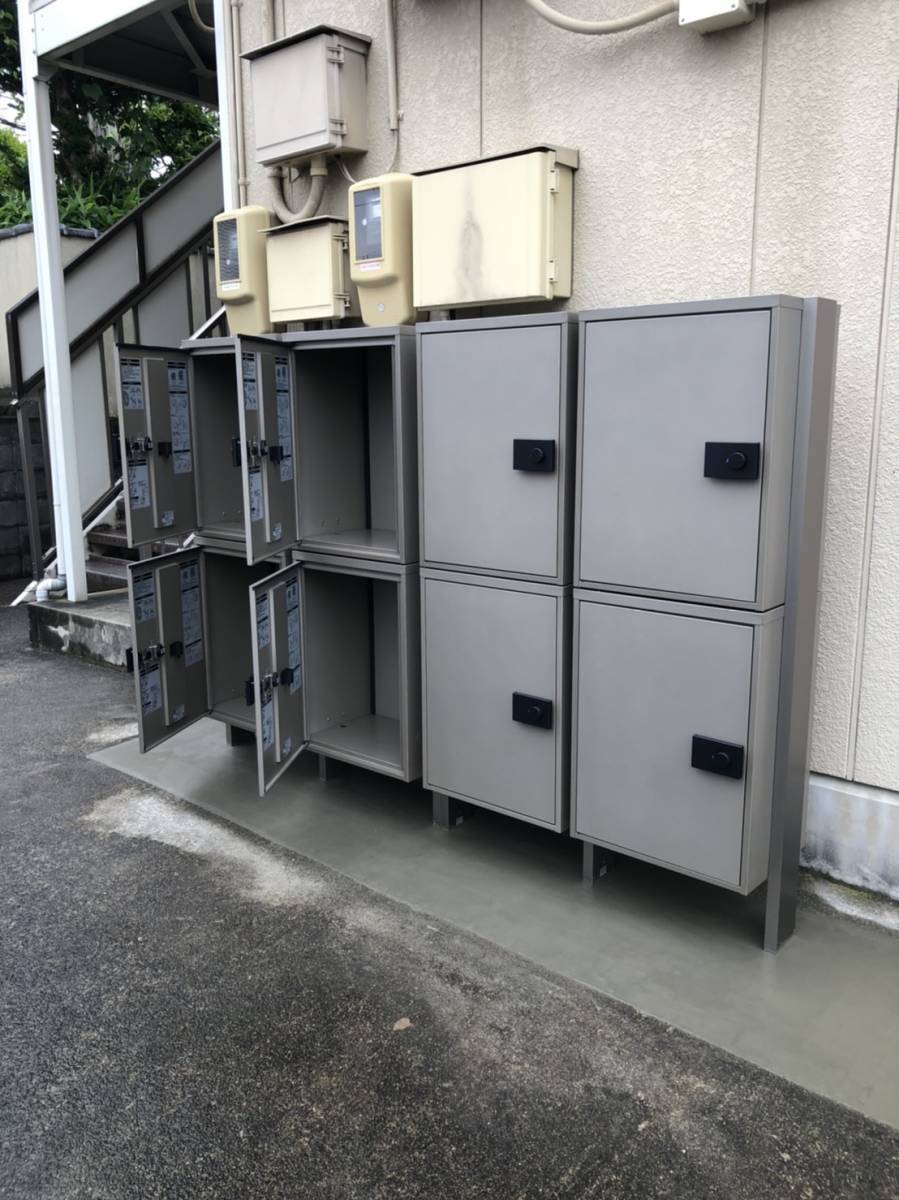 円谷トーヨー住器の留守中でも宅配荷物を受け取ることができる便利な宅配ボックスの施工後の写真1