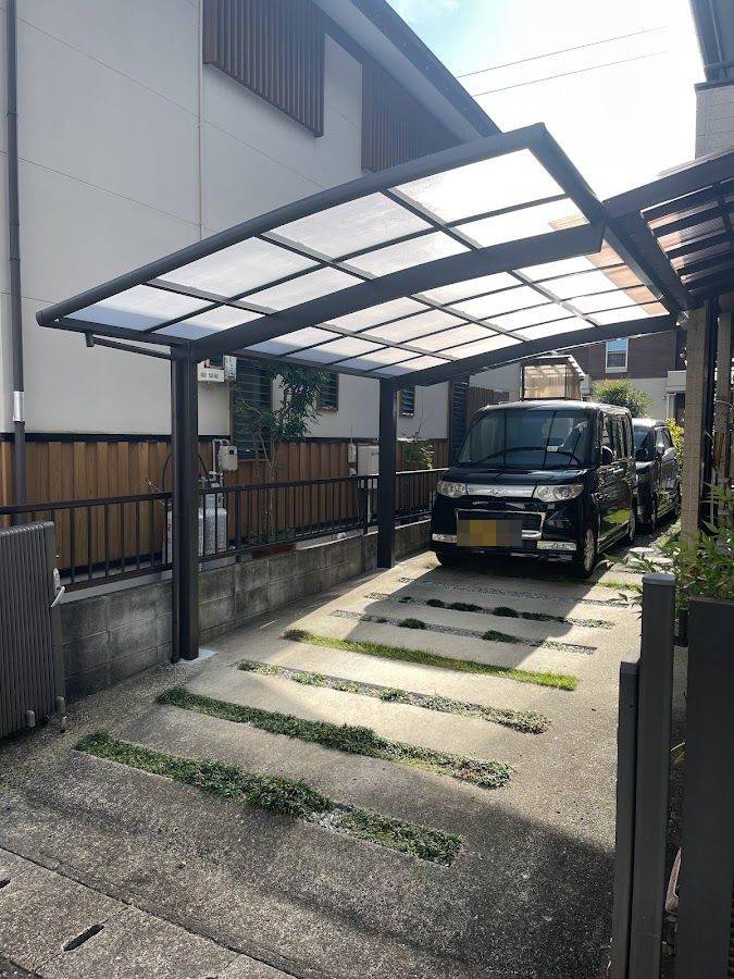 土佐トーヨー住器のカーポートの取り替え工事の施工後の写真2