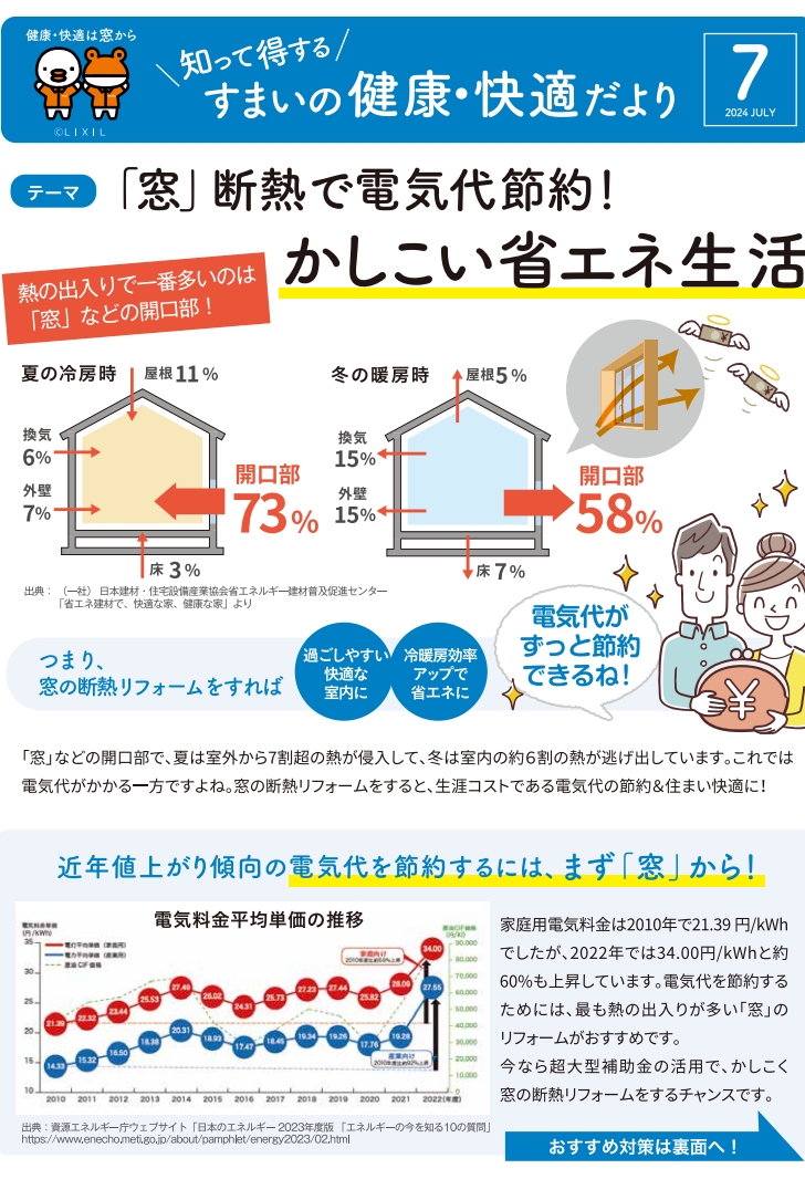 7月号お知らせ 秋山硝子店のブログ 写真1