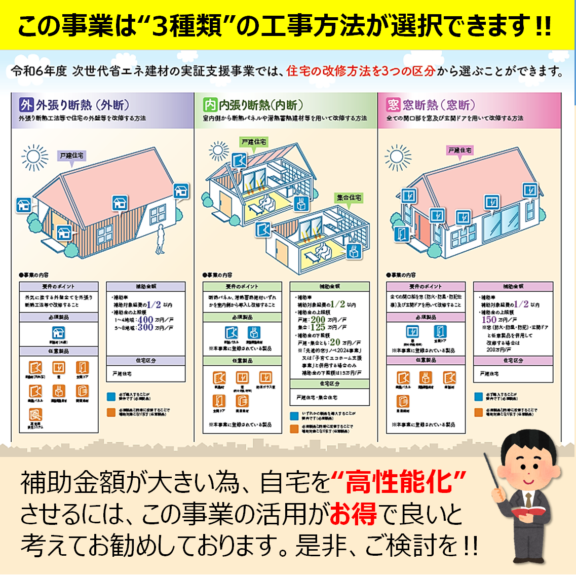 令和6年度次世代省エネ建材実証支援事業の内容が公開されました。 山本サッシ店 東紀州のブログ 写真4