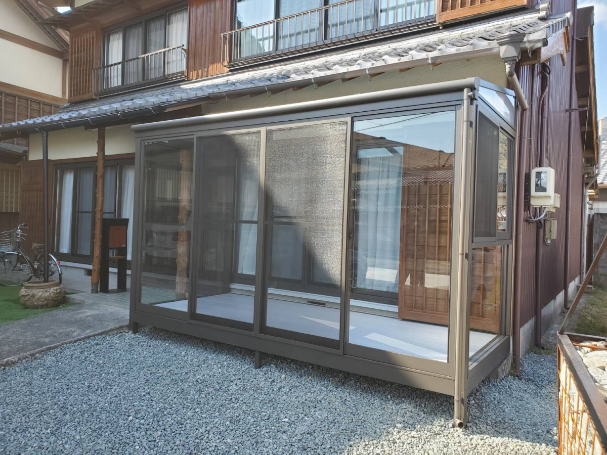 山本サッシ店 東紀州のお家に雨に濡れない物干し場を‼︎ 《日間賀建築様現場》の施工後の写真2