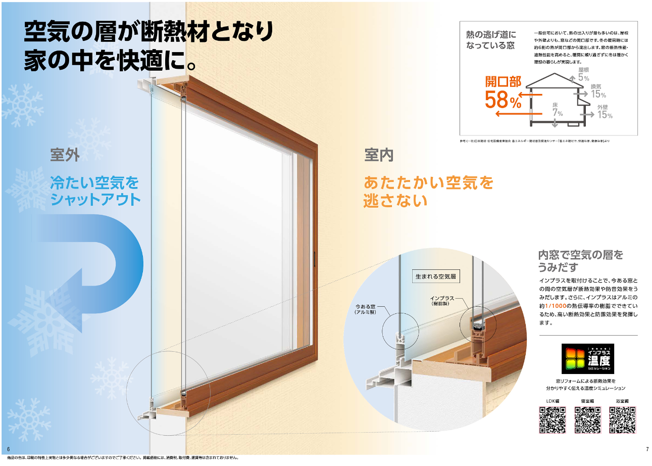 マルマン窓建工房の寒さ対策にインプラス😚👍の施工事例詳細写真1