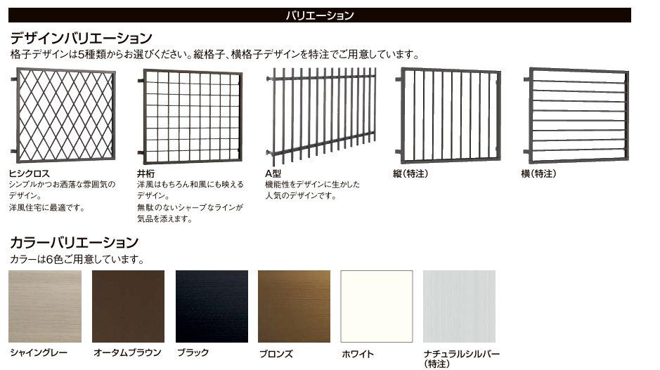 大成トーヨー住器の面格子｜アルミ面格子｜ヒシクロス｜茅ヶ崎市の施工事例詳細写真1