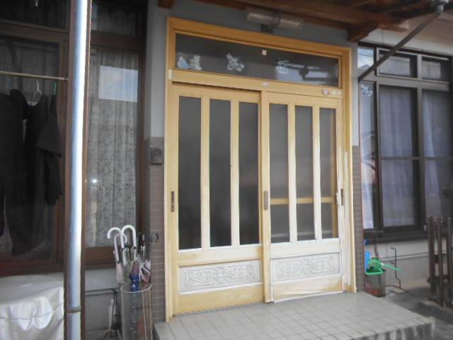 サッシセンターフジイ 名古屋西店のリシェント玄関引戸2取り付けしました！の施工前の写真1