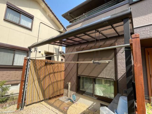 中央アルミ住器のテラスの屋根材を交換して欲しい(四日市市)の施工後の写真2