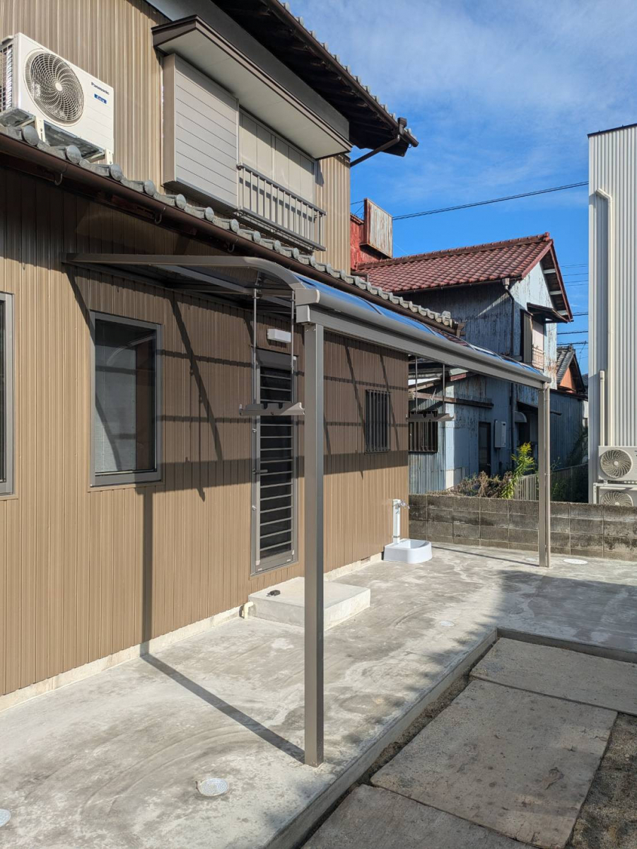 中央アルミ住器のアルミテラス設置工事（四日市市）の施工後の写真2