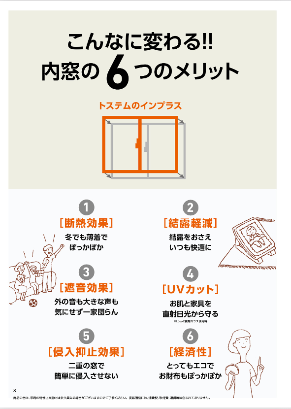 山商トーヨー住器の長与町で補助金活用してインプラス取付け、断熱効果UPの施工事例詳細写真1