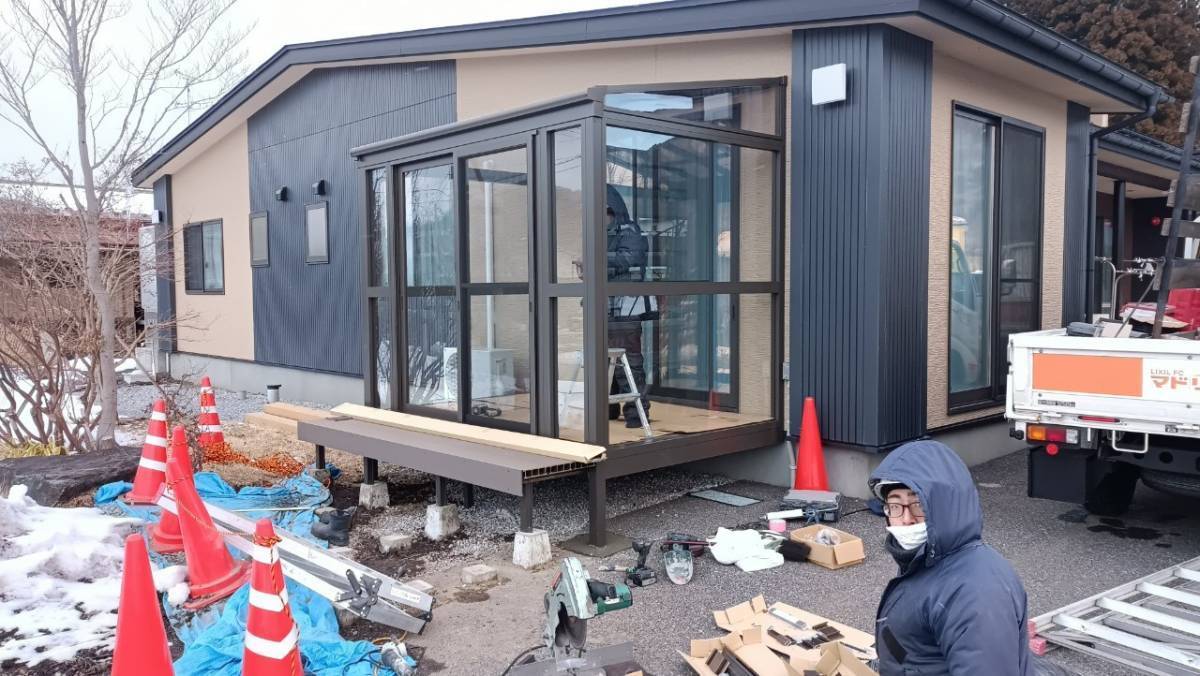 サントーヨー住器の【八戸市】ウッドデッキ＋サンルームで快適な暮らしの施工前の写真3