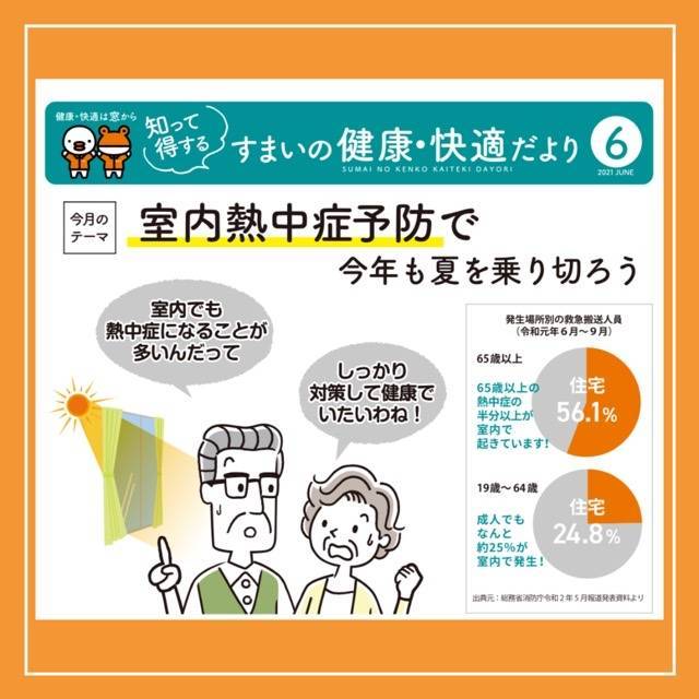 室内熱中症で乗り切ろう！！ 共栄アルミトーヨー住器のブログ 写真2