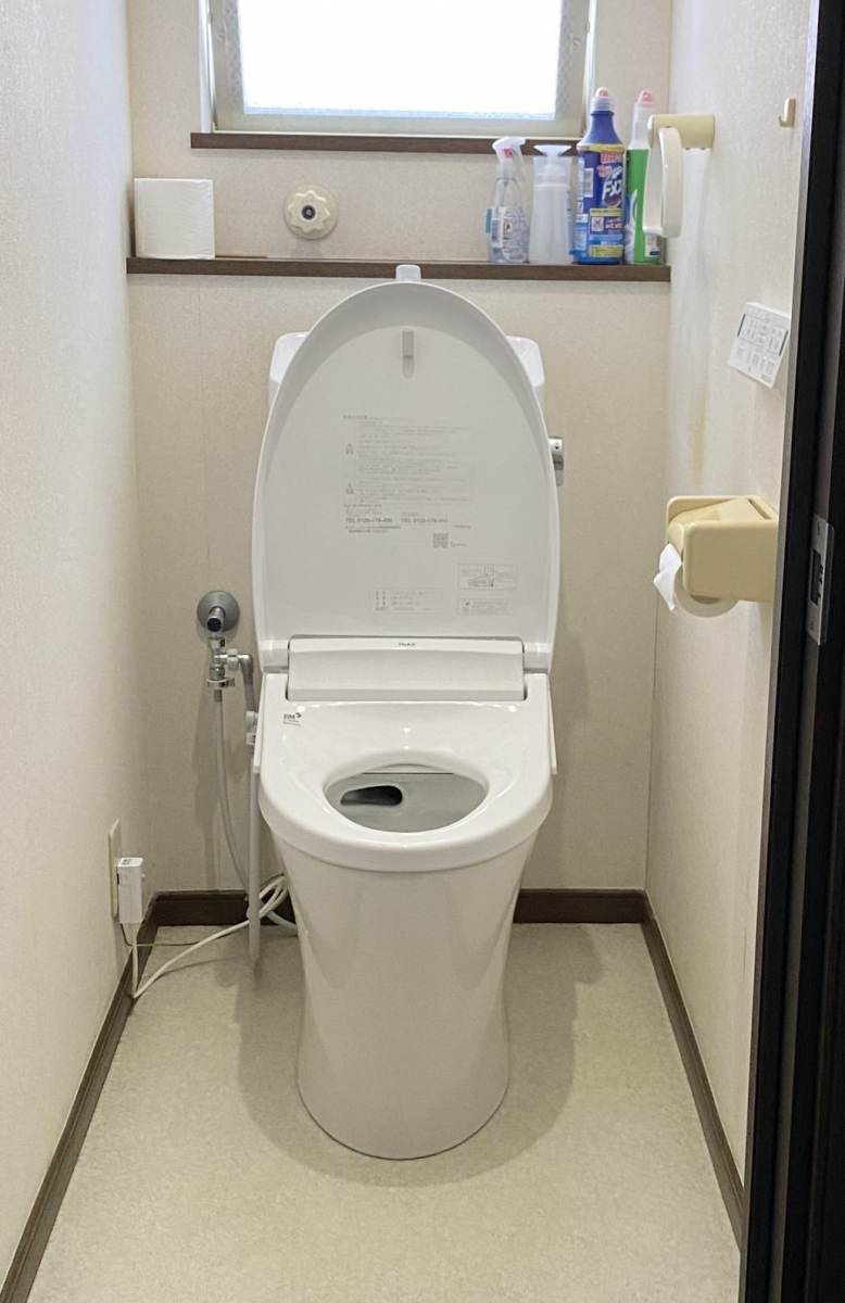 ダイカクヤ 仙台の地球環境に配慮した、強力洗浄の超節水トイレ。トイレ交換工事　仙台市の施工後の写真1