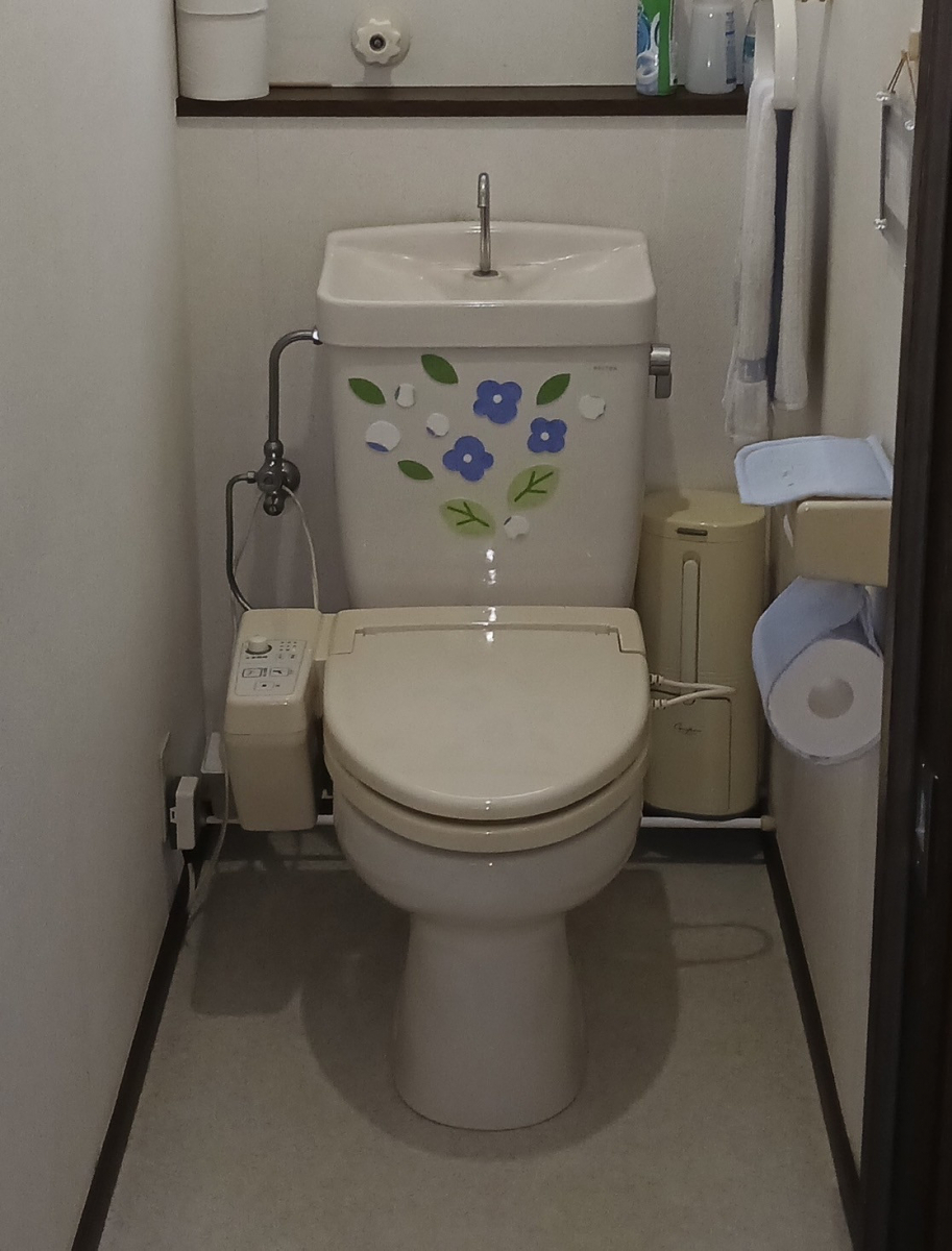 ダイカクヤ 仙台の地球環境に配慮した、強力洗浄の超節水トイレ。トイレ交換工事　仙台市の施工前の写真1