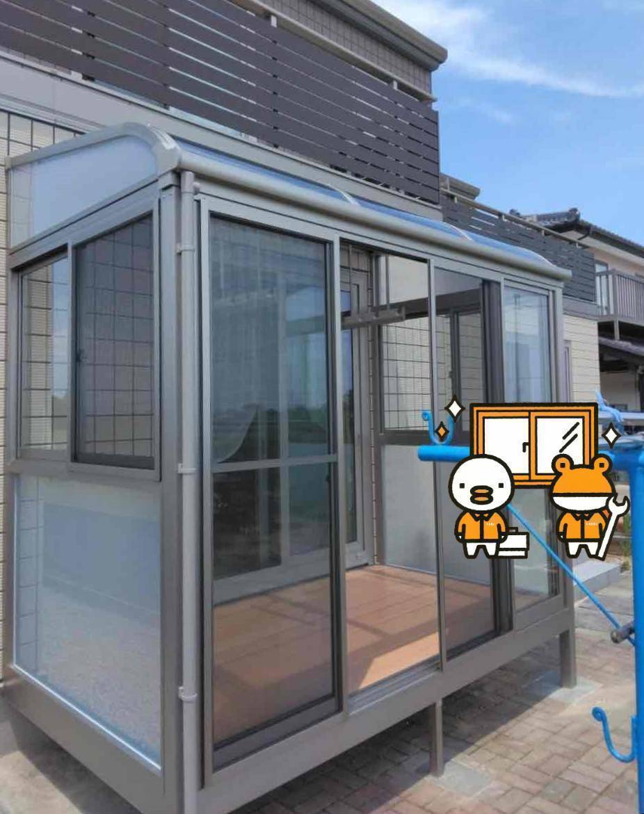 おさだガラスの【サニージュ】サンルーム取付の施工後の写真1