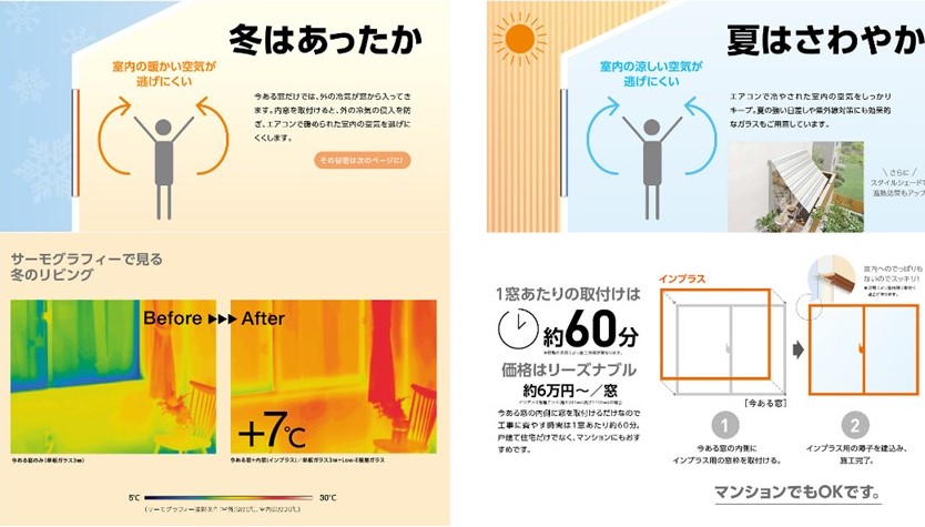 ホテイヤトーヨー住器の【栃木市】《補助金対象商品》大きな窓も内窓取で暑さ寒さ対策！結露軽減に効果あり！の施工事例詳細写真1