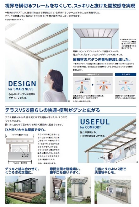 ホテイヤトーヨー住器のテラスで突然の雨にも安心！ルーフタイプなら見た目もすっきり！の施工事例詳細写真1