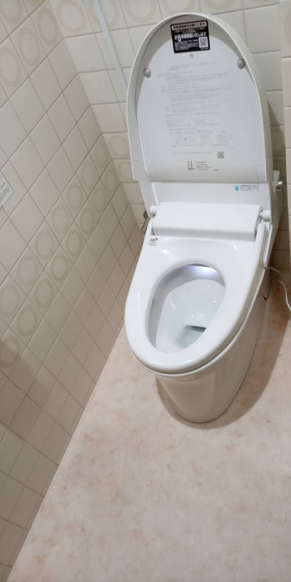 海南トーヨー住器のトイレ改修工事　（サティスSタイプ）の施工後の写真2