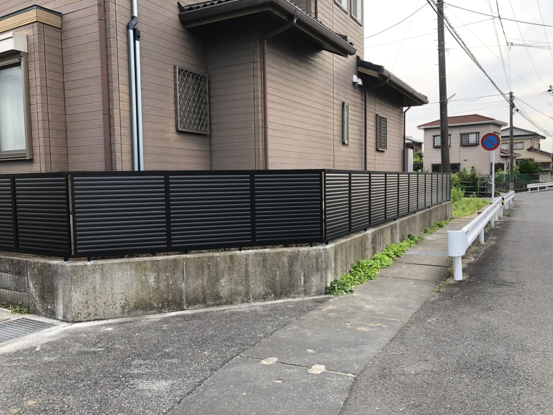 藤野トーヨー住器 市原の『千葉県木更津市』フェンス工事の施工後の写真2